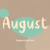 August Handwritten Font