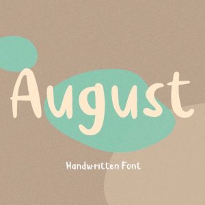 August Handwritten Font