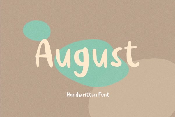 August Handwritten Font