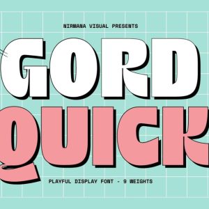 Gord Quick Display Font